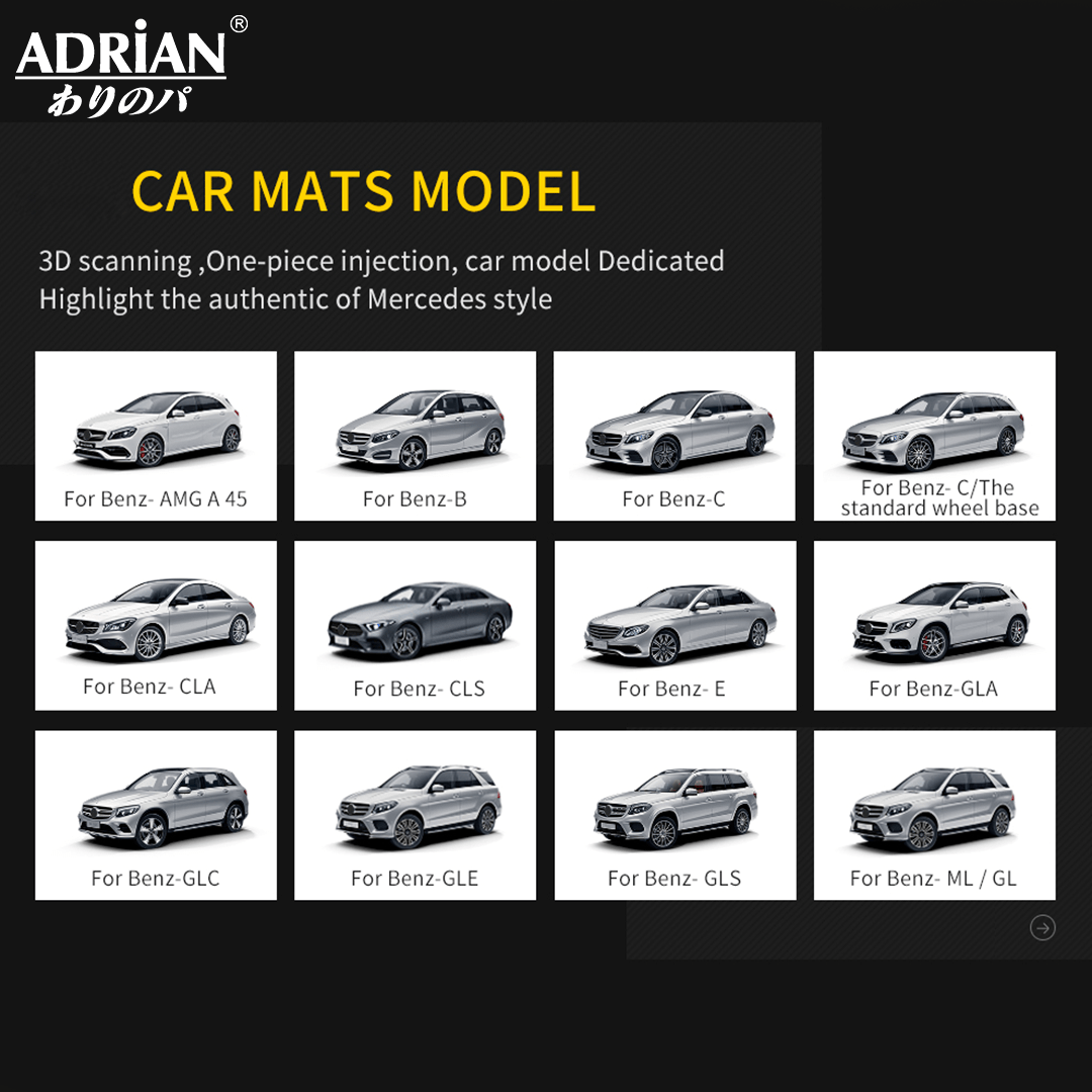 Mercedes Benz E Class / CLS 2016 - 2023 - Adrian Car Mats Pro Series - Adrian